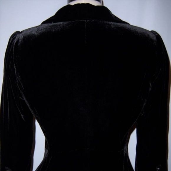 NWT Ann Taylor LOFT Petites Black Velvet Jacket 8P - Picture 5 of 8